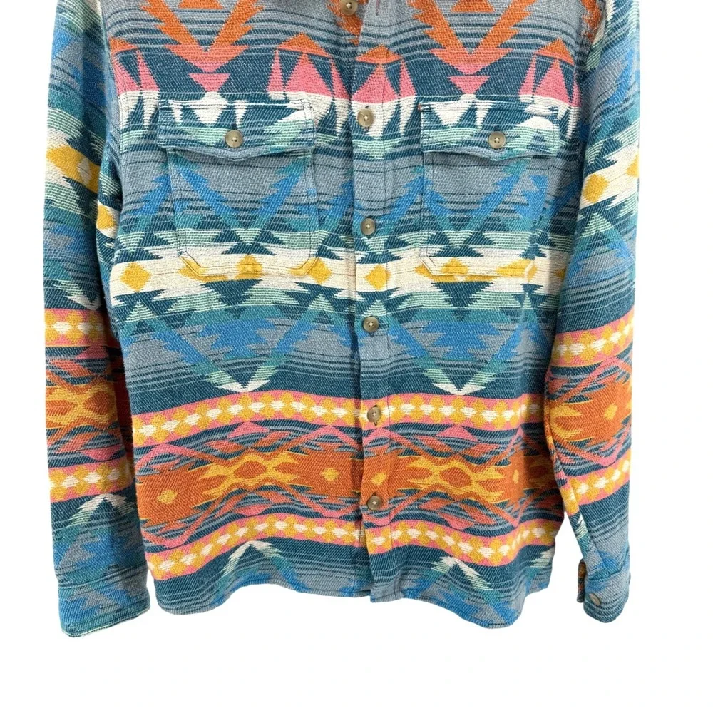 Urban Outfitters Mens Small Pre-Owned Southwestern Aztec 100% Cotton Shirt - Picture 5 of 14